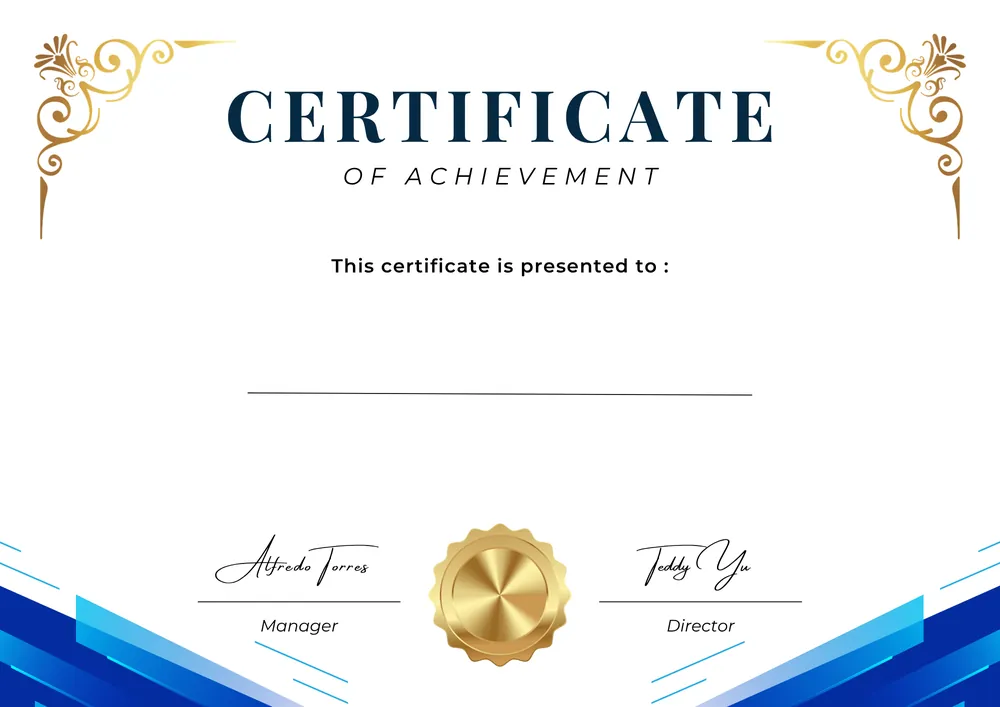 Certificate for Alex Morgan